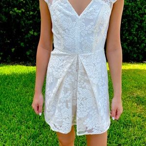 BCBGeneration romper off white lace  Used once no tags Great condition Size 0